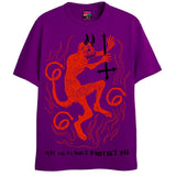 PROTECT ME T-Shirts DTG Small Purple 