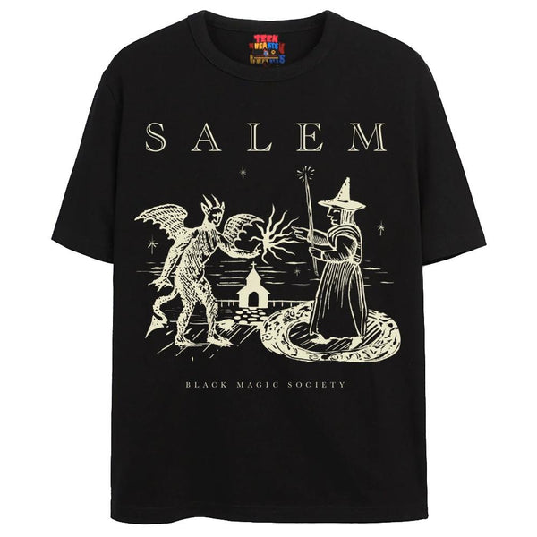 SALEM T-Shirts DTG Small Black 