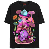 SKELESHROOMS T-Shirts DTG Small BLACK 