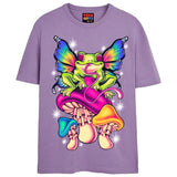 FROGGY STYLE T-Shirts DTG Small Lavender 