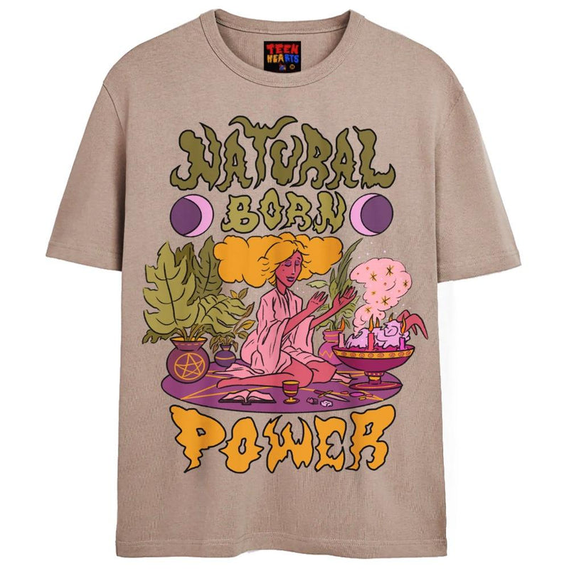 NATURAL POWER T-Shirts DTG Small Tan 