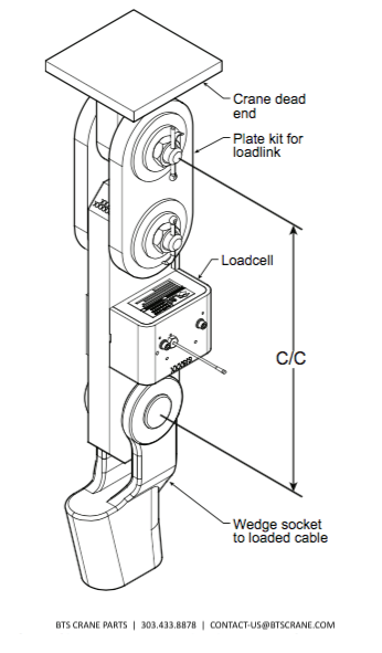 LSI Trimble Load Cell Mounting Diagram BTS Crane Parts