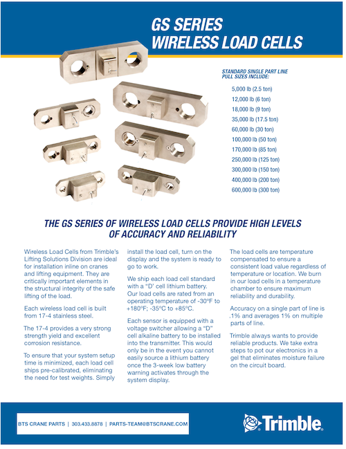 LSI Trimble GC035 Load Cell Brochure