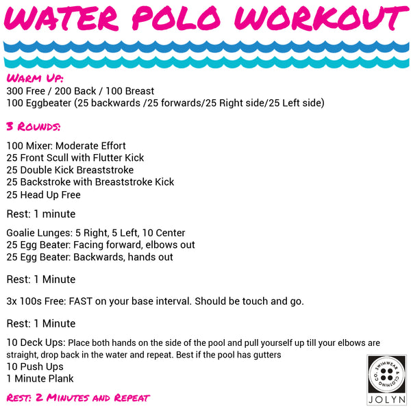 JOLYN water polo workout program
