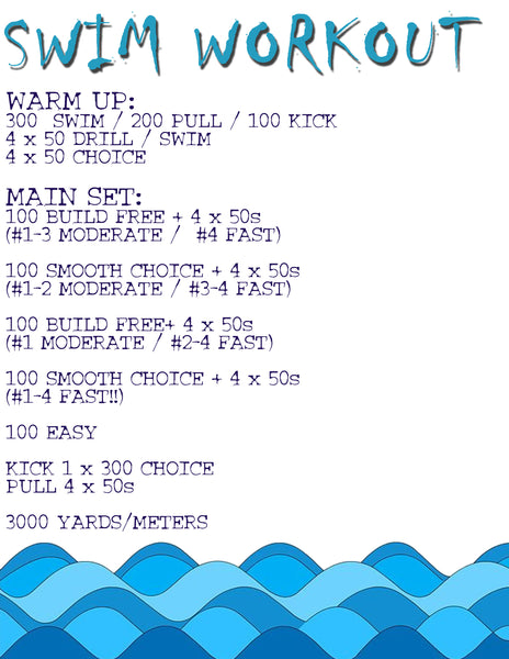 Swim workout plan by JOLYN swimwear