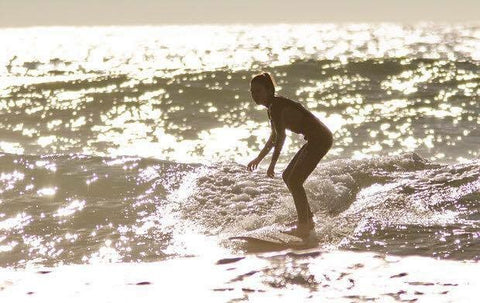 woman in a Jolyn bikini looking a the ocean