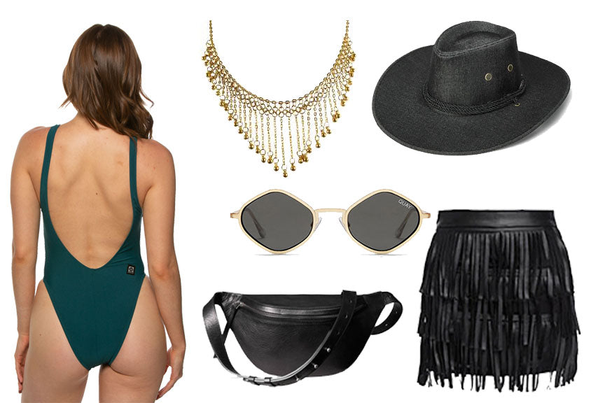 JOLYN festival look featuring Avery bikini bottoms