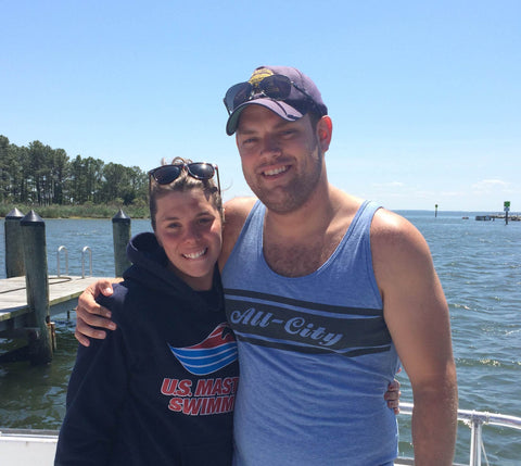 Swimmer Katie Pumphrey with her husband Joe