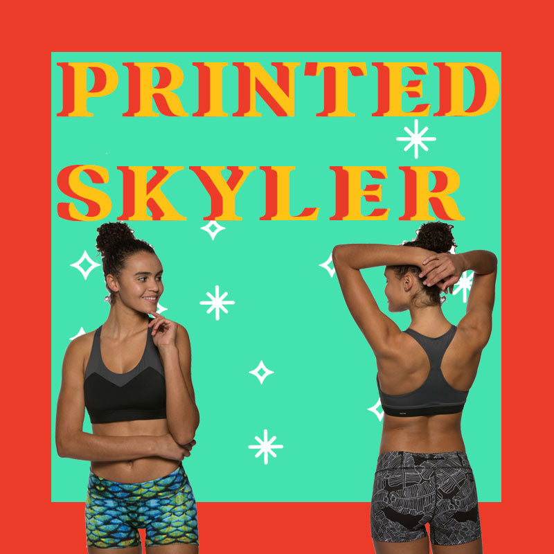 JOLYN swimwear printed Skyler sports bra