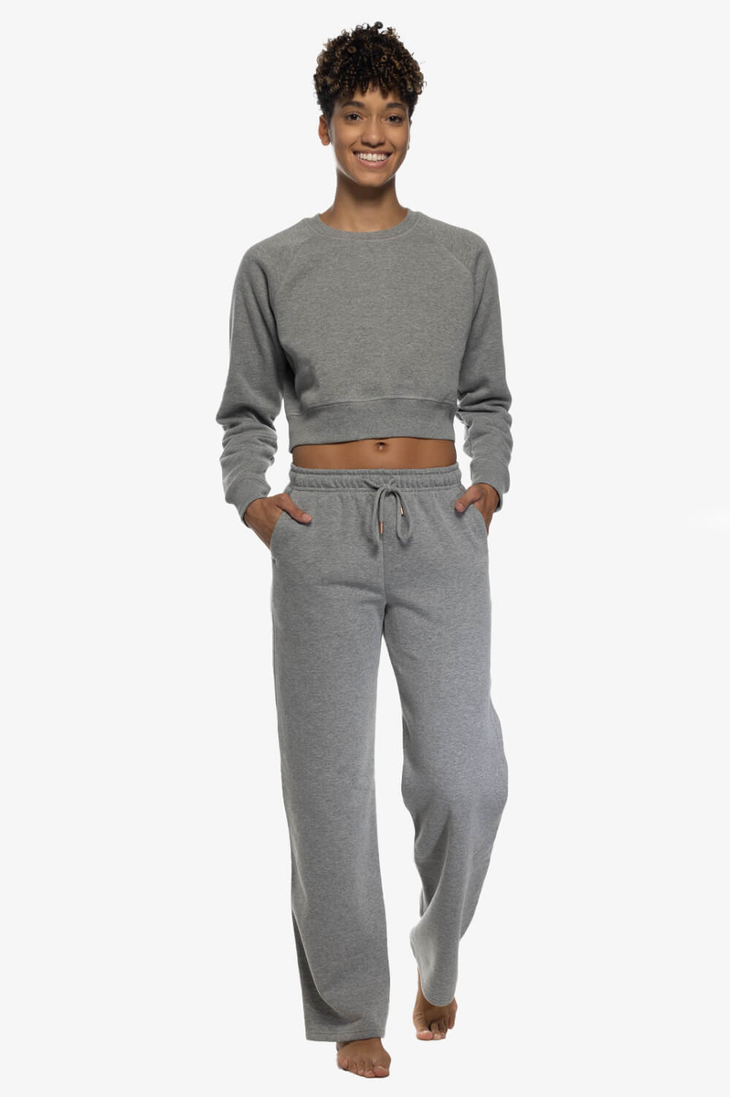 ASOS DESIGN straight leg sweatpants with deep waistband and pintuck in  cotton in black - BLACK