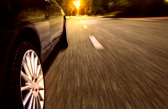 car driving on freeway