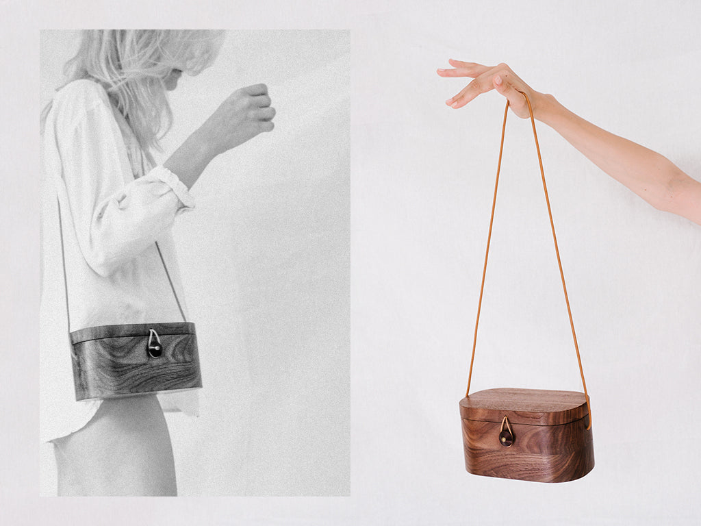 Cocoon - Walnut Wood Box Bag