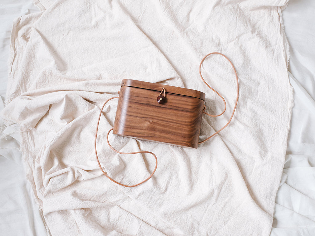 Cocoon - Walnut Wood Box Bag