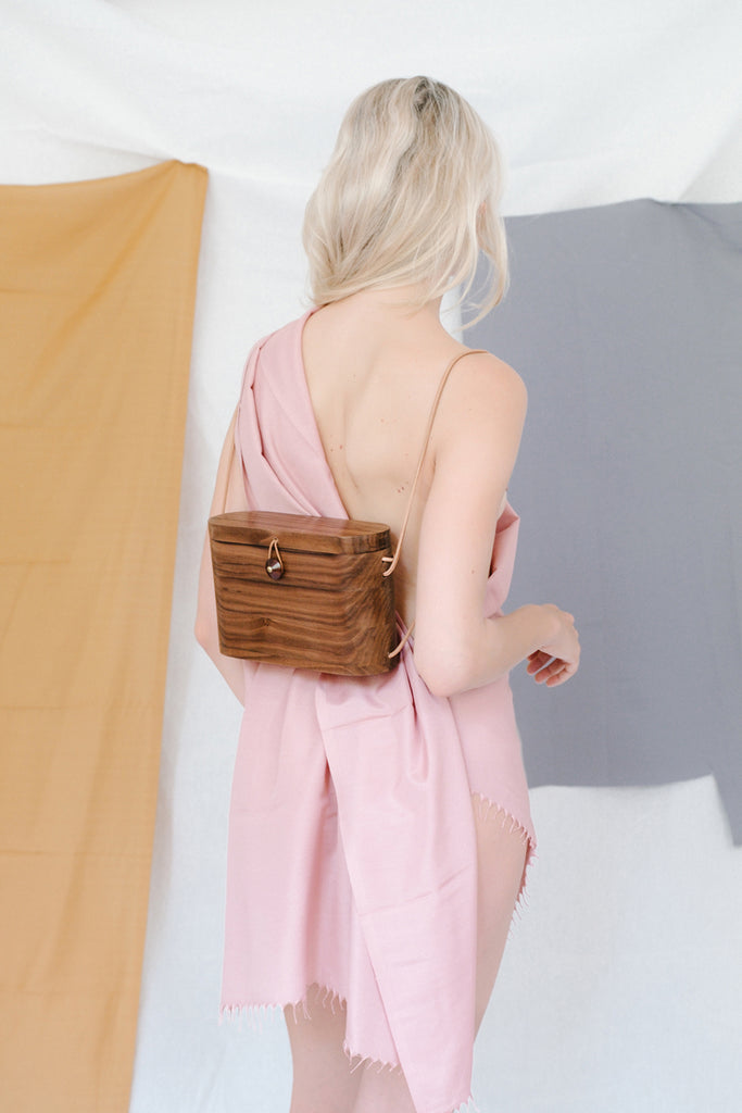 Cocoon - Walnut Wood Box Bag