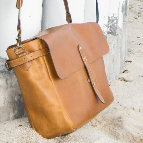 Full Grain Leather Messenger