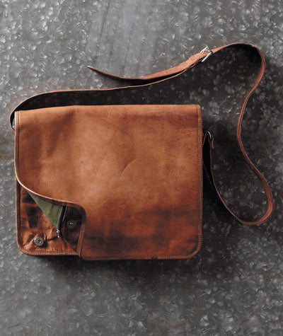 Brown Leather Messenger