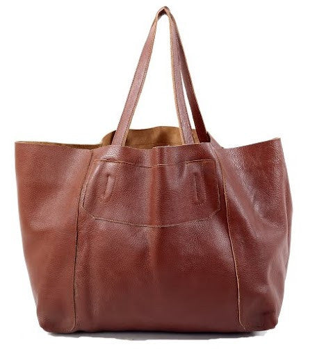 Plain Brown Leather Bags USA | High On Leather