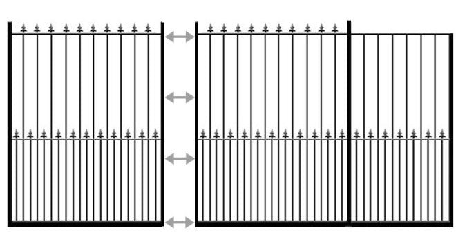 example of Darlington sliding entrance gate