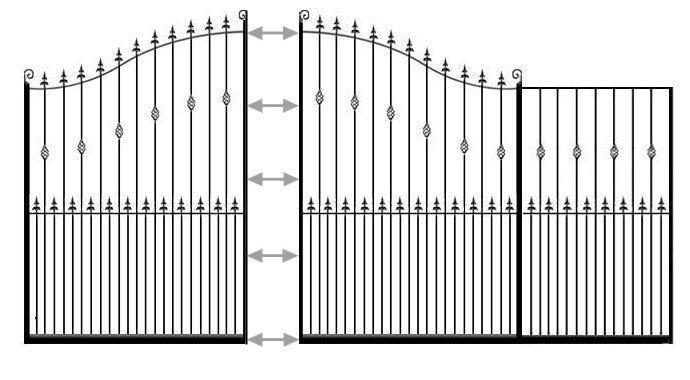 example of sandringham iron sliding drive gate