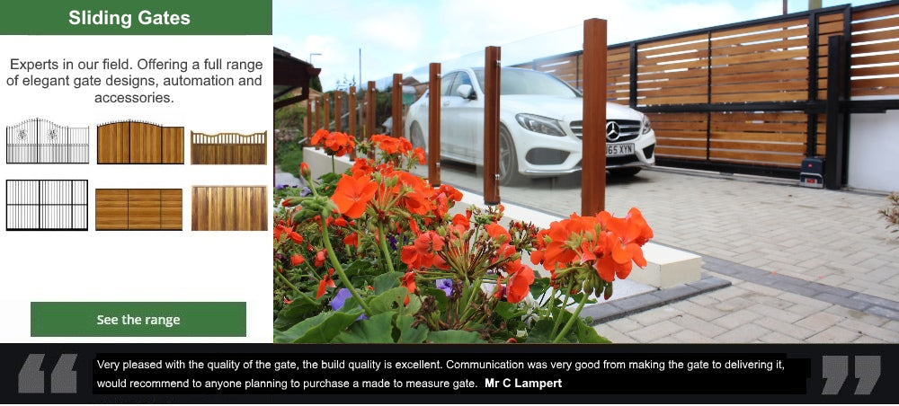 Sliding Gates - Produced by hand to any width.
