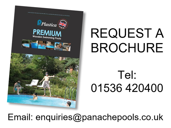 wooden pool brochure