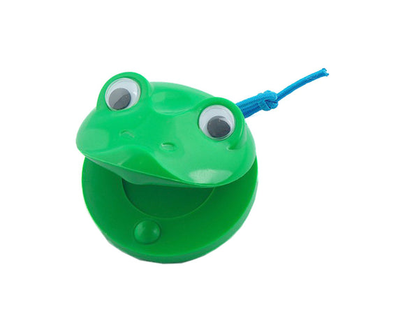 plastic castanet green frog PP1012