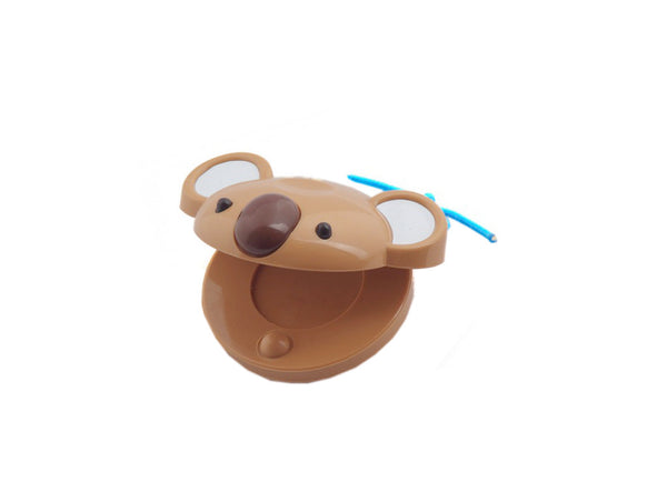 Plastic castanet brown koala PP1011