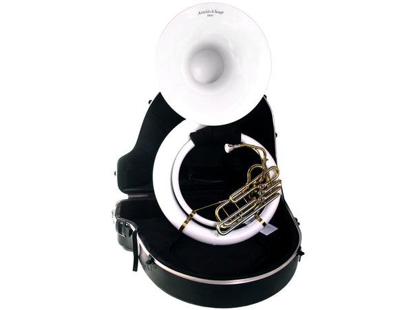 Arnold and Sons White Sousaphone..