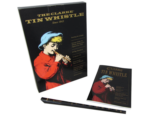 Clarke Original D Tin Whistle Pack with CD and Book