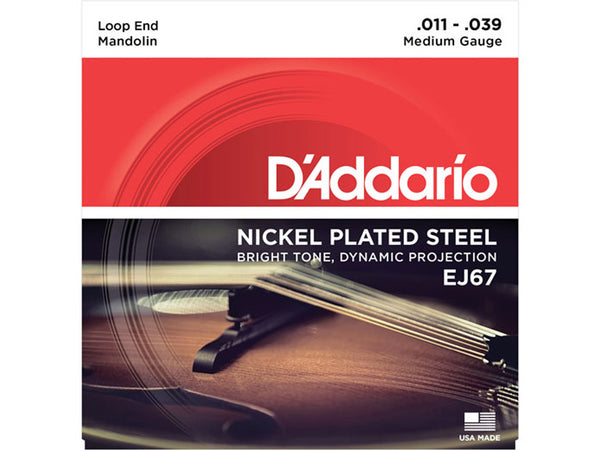 D'Addario EJ67 Nickel Medium Mandolin Strings