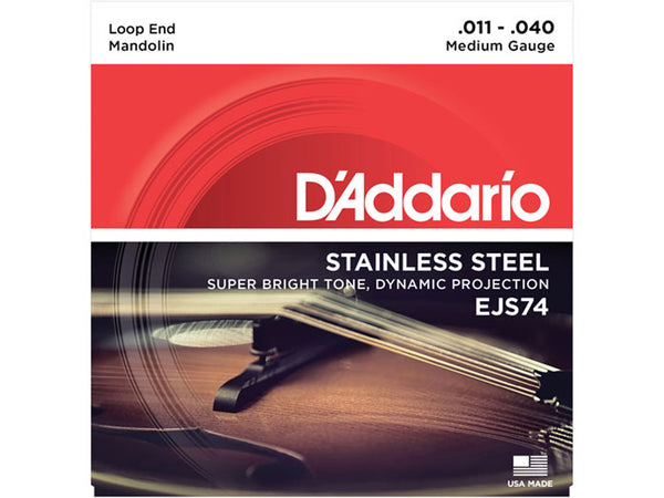 D'Addario EJS74 Stainless Steel Mandolin Strings