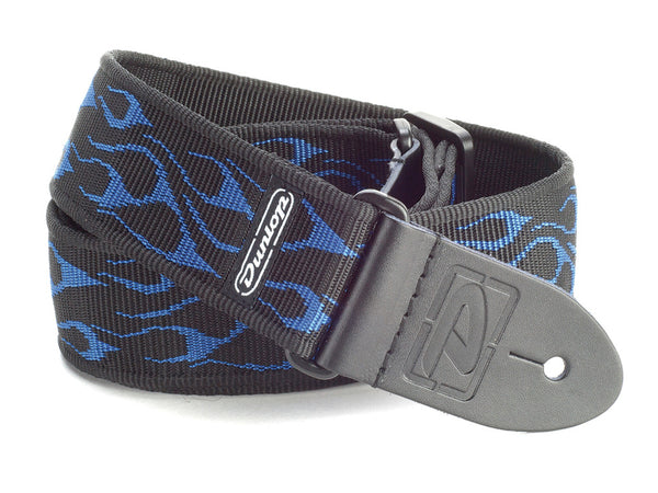 Dunlop D-38 Woven Guitar Strap - Flambé Blue