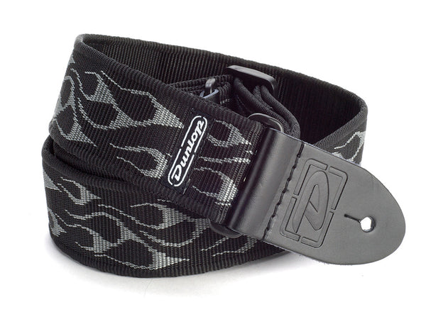 Dunlop D-38 Woven Guitar Strap - Flambé Grey