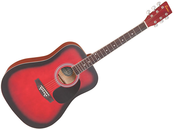 Encore Acoustic Guitar Outfit - Redburst