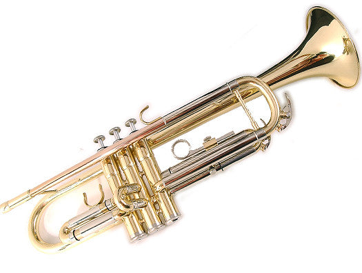 Elkhart 100TR Student Gold Lacquer Trumpet With Free Stolzel Mute