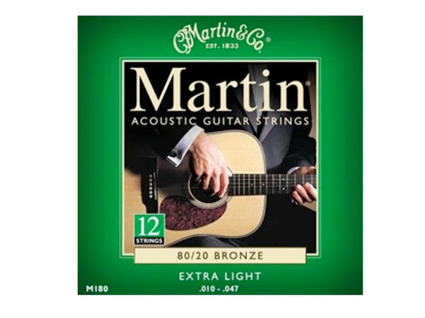 Martin M180 12 String Acoustic Bronze X Light Strings