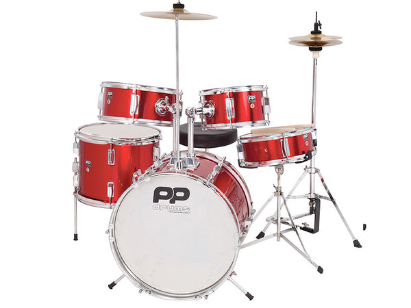 PP200RD Junior 5–Piece Drum Kit – Red