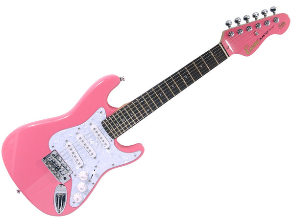 Encore E375PK Electric Guitar - Pink Gloss 3/4 Size