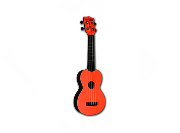 Makala Waterman Plastic Soprano Ukulele - Tomato Red