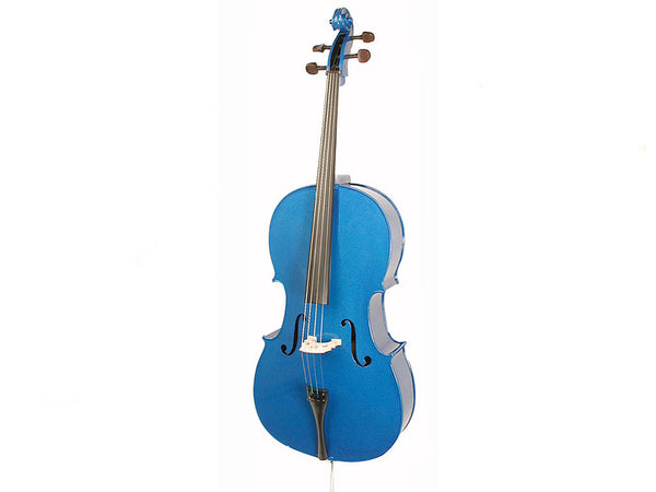 Stentor Harlequin Cello Outfit - Blue - Set Up - 1/4