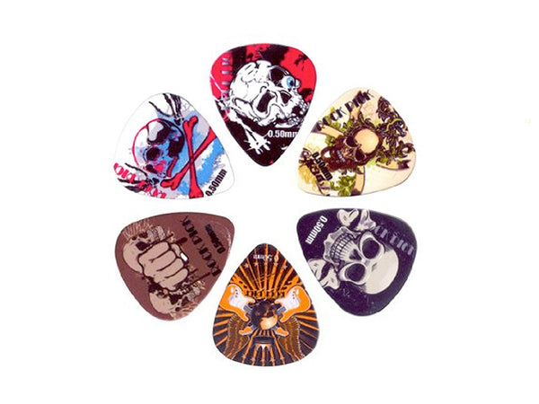 Boston Rock Picks - 6 Rock Themed Plectrums