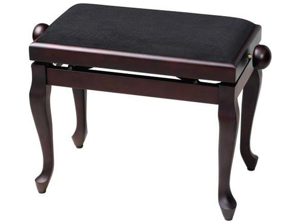 Chesterwood Adjustable Cabriole Piano Stool - Rosewood Silk