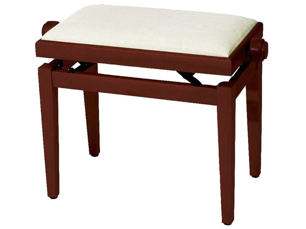 Chesterwood 2 Adjustable Piano Stool Cherry Silk - Beige Top