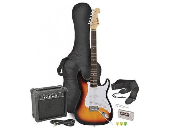 Chord CAL63PK Electric Guitar + Amp Package - Black