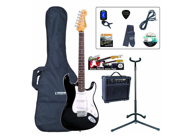 Encore E6 Electric Guitar Pack - Black