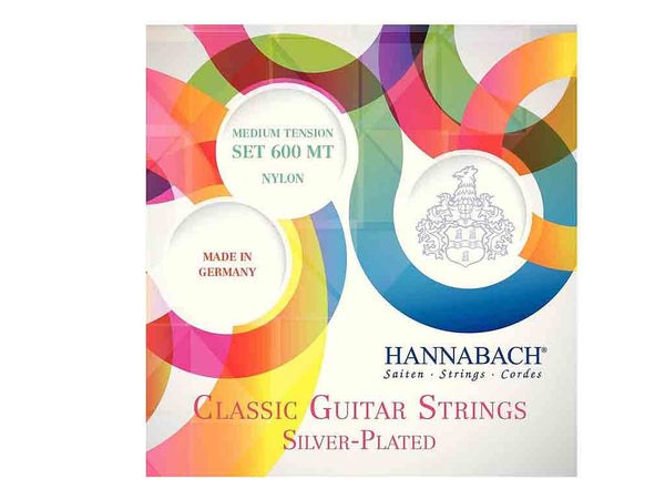 Hannabach Strings for Classic Guitar Series 600 High Tension Silver plated Set 600MT