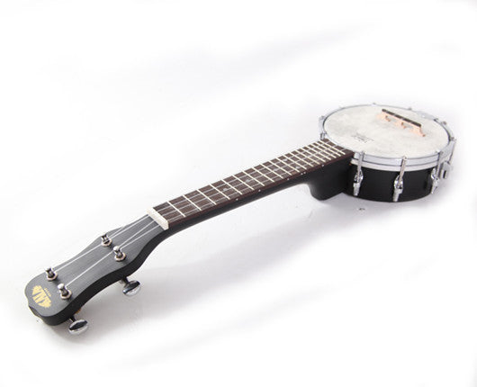 Kala KA-BNJ-BK-S Black Openback Ukulele Banjo Soprano Banjolele