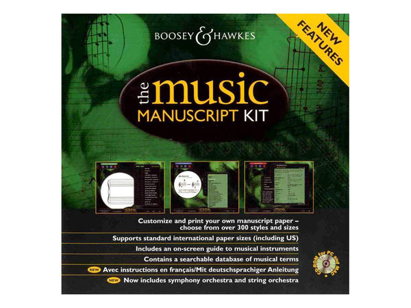 Music Manuscript Kit CD-ROM