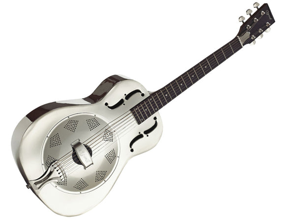 Ozark resonator guitar, solid brass body 3515B