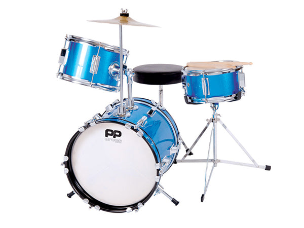 PP100BL Junior 3–Piece Drum Kit – Blue